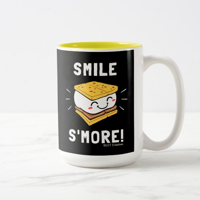 Smile S'more Two-Tone Coffee Mug (Right)