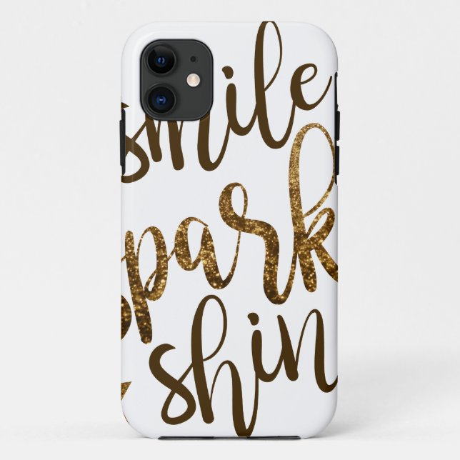 Smile ,Sparkle,shine Case-Mate iPhone Case (Back)