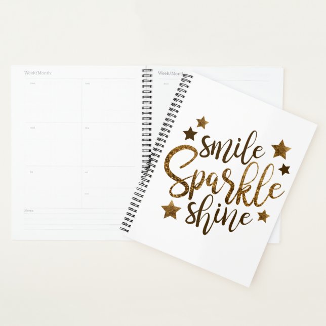 Smile, Sparkle, Shine Planner (Display)