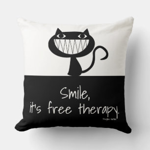 Smile Throw Pillow