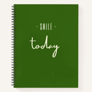 smile. today. Notebooks & Journals