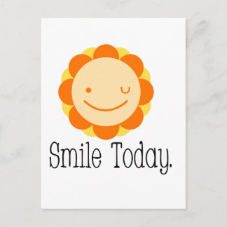 Smile Today. Postcard