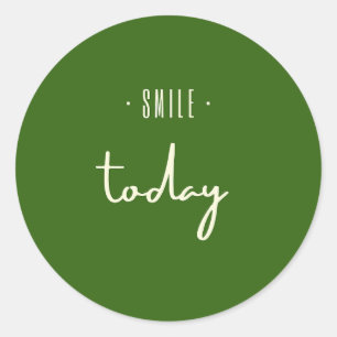 smile. today. Stickers & Labels
