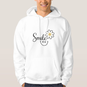 Smile Tournesol Ligne Art Sweat à Capuche Adulte