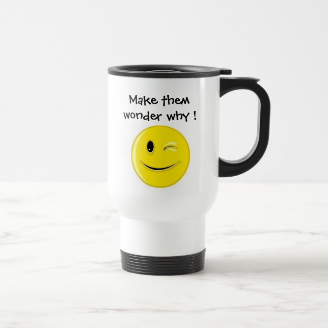 Smile ! travel mug (Right)
