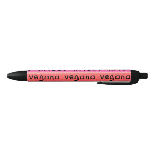 Smile vegana   Vegan smile Black Ink Pen
