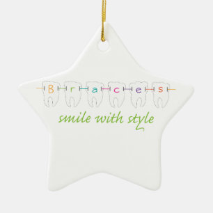 Smile With Style Ceramic Ornament