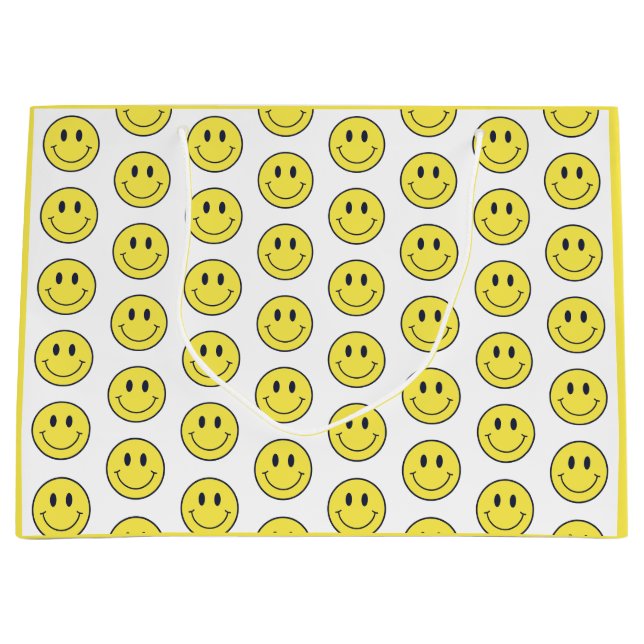 Smile Wrapping Paper Large Gift Bag (Front)