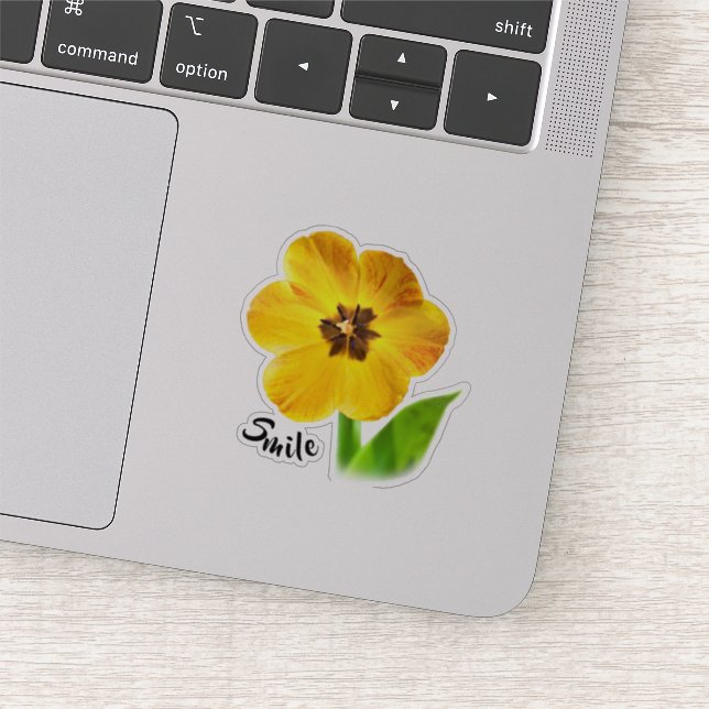 Smile - Yellow Spring Tulip -  Cute Floral Photo (Detail)
