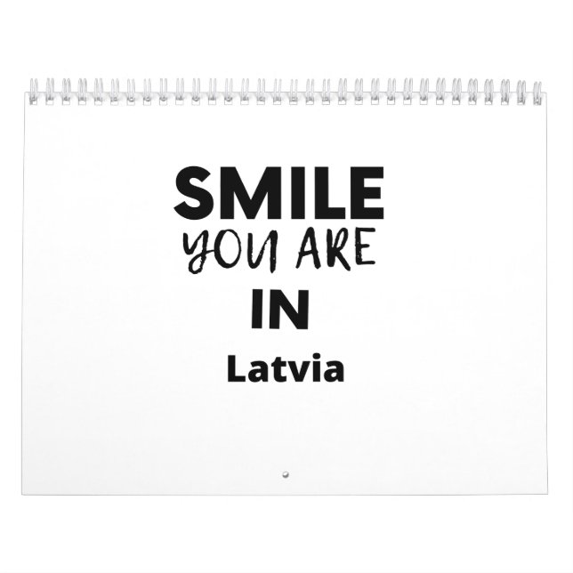 SMILE YOU ARE IN Latvia Calendar (Cover)