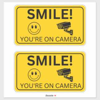 Smile Your On Camera Signs, Video Surveillance