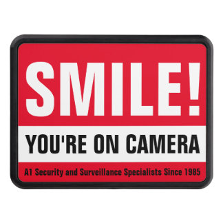 Smile, Your On Camera! Trailer Hitch Cover