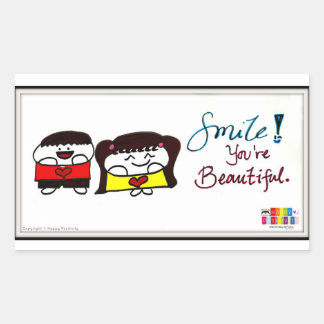 Smile! You're Beautiful Stickers