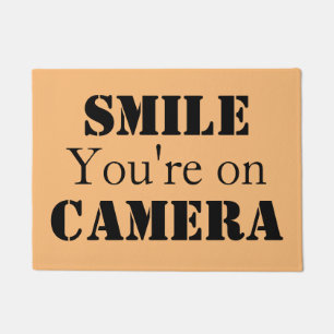 Smile You're On Camera Doormat