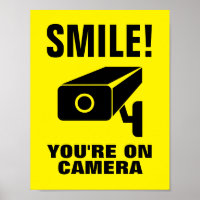 Smile you're on camera funny security video notice