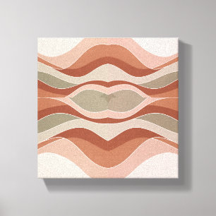 SmileGeometric Wave Wall Art – Scandinavian Canvas