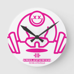 Smilepower Round Clock
