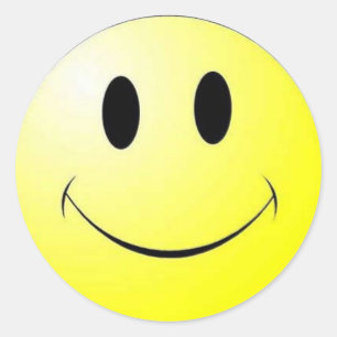 Smiler Classic Round Sticker