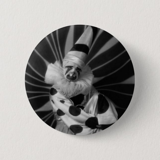 Smiler, the happiest clown 2 inch round button (Front)