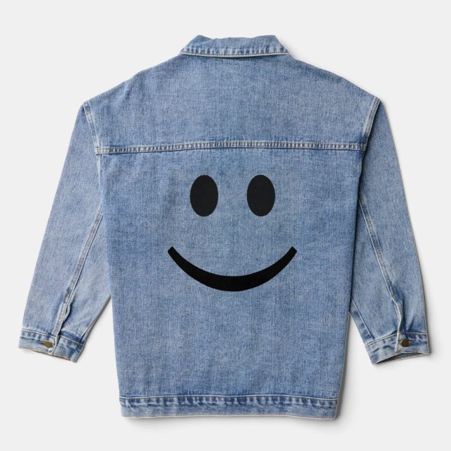 Smiles and Surprises Shirt Denim Jacket (Back)