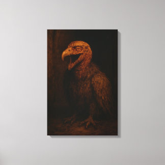 Smiles Are Free: Grinning Alleyway Vulture Canvas Print