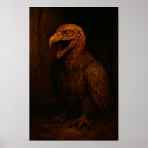 Smiles Are Free: Grinning Alleyway Vulture Poster