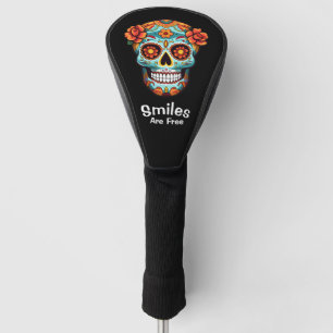 Smiles Are Free, Just Like the Joy of Sugar Skulls Golf Head Cover