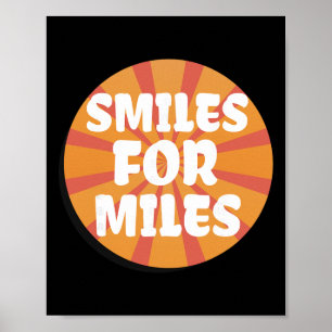 Smiles For Miles Fun Positive Energy Yoga Sunrise  Poster