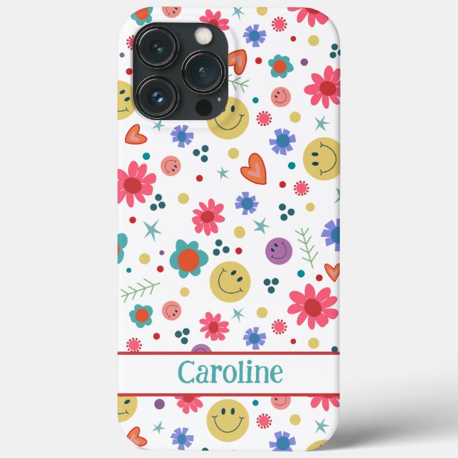Smiles Inspirivity Cute Teen Girly Colourful Case-Mate iPhone Case (Back)