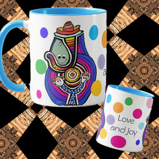 Smiles Joy Party Cartoon Art Mug