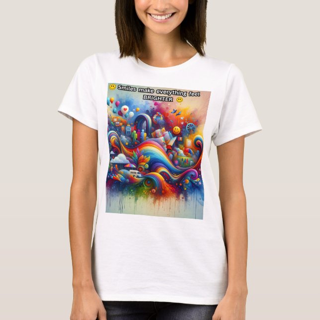 Smiles make everything brighter T-Shirt (Front)