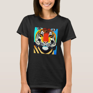 Smileteesanim  Cool Tiger Cubism T-Shirt