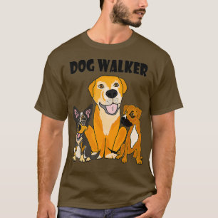 SmileteesPets Funny Dog Walker Rescue Dog T-Shirt