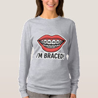 Smiley Braces Fun Sticker – Colourful Lips