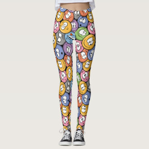 Smiley Face Emoji pattern Leggings