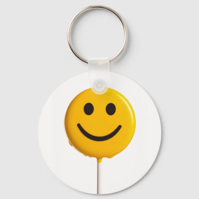 smiley face keychain (Front)