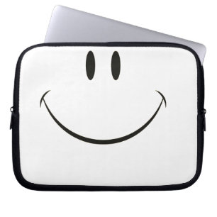 Smiley face laptop sleeve