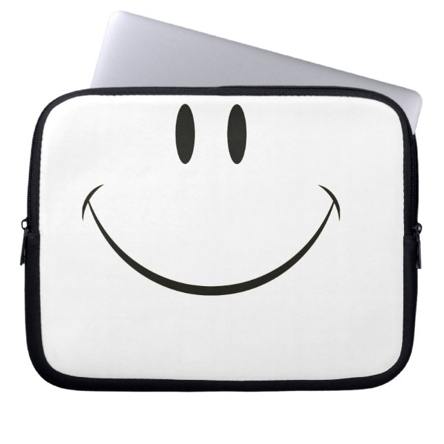 Smiley face laptop sleeve (Front)