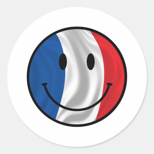 Smiley France Classic Round Sticker
