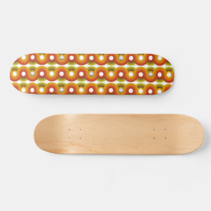 Smiley Vintage Retro Pattern No. 02 Skateboard
