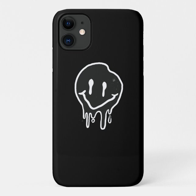 SmileyBlack Case-Mate iPhone Case (Back)
