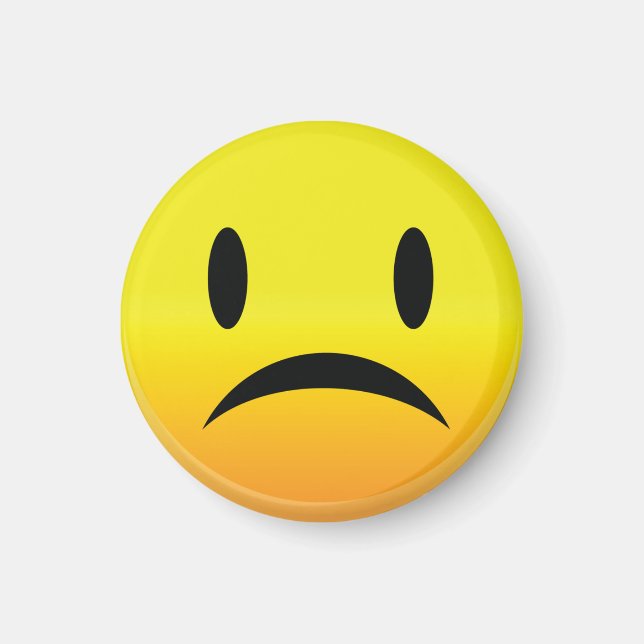 Smilie Face Sad Magnet (Front)