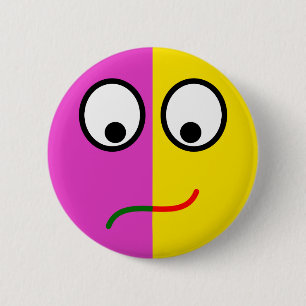 Smilie lauchen wines laughing crying 2 inch round button