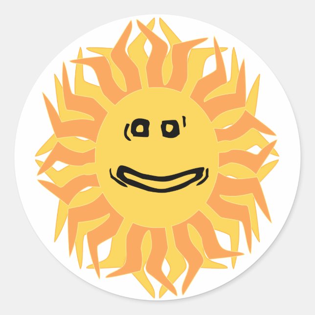 smilin' sun stickers (Front)