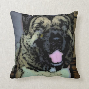 Smiling Akita Throw Pillow