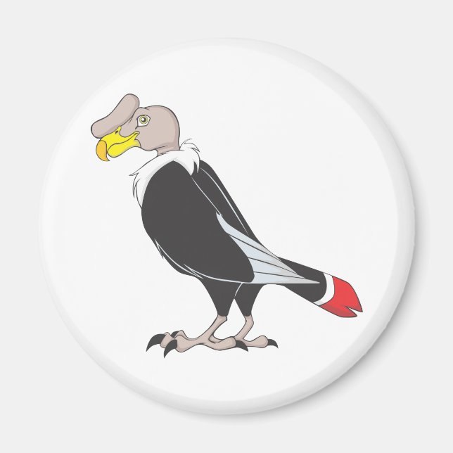 Smiling Andean Condor Bird Magnet (Front)