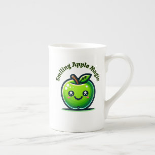 Smiling Apple Magic Bone China Mug