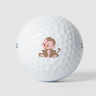 Smiling Baby Monkey Golf Balls
