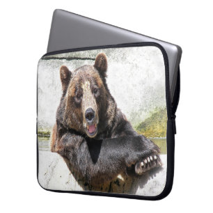 Smiling Bear Laptop Sleeve