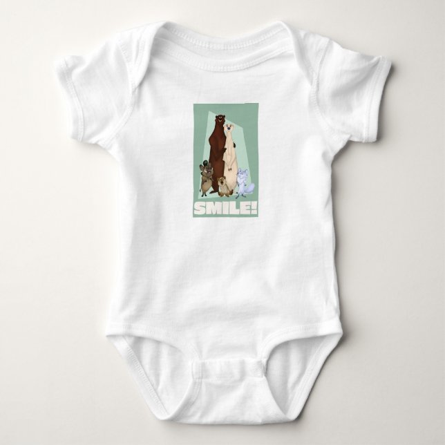 Smiling Bears Baby Bodysuit (Front)